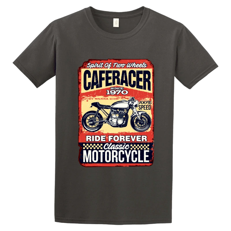 GILDAN Tshirt Cafe race Motorcycle