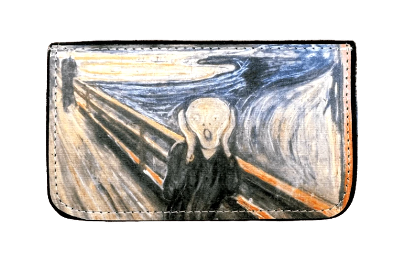 ONANDOFF Χειροποίητη δερμάτινη καπνοθήκη The Scream