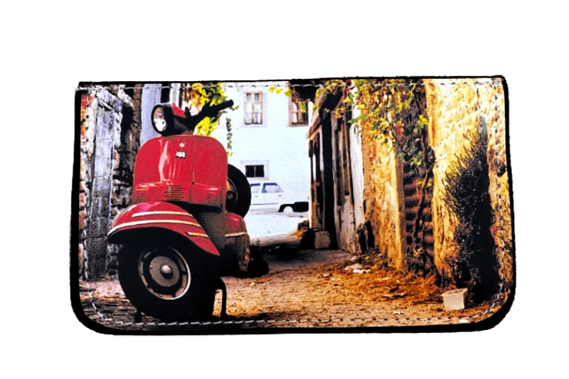 ONANDOFF Χειροποίητη δερμάτινη καπνοθήκη Vespa