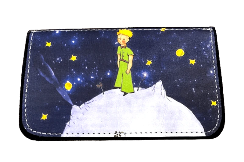 ONANDOFF Χειροποίητη δερμάτινη καπνοθήκη Little Prince stars