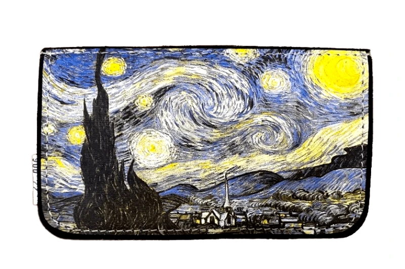 ONANDOFF Χειροποίητη δερμάτινη καπνοθήκη Starry Night