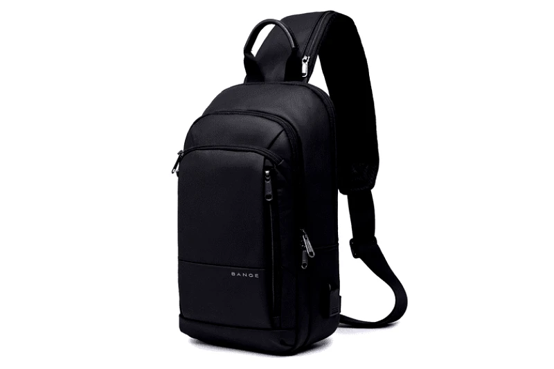 BANGE Τσαντάκι ώμου χιαστί crossbody Bange 1911 μαύρο
