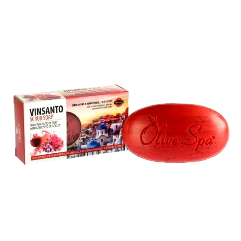 Olive Spa OLIVE SPA Σαπούνι Απολέπισης με Κουκουτσέλαιο Vinsanto 90gr