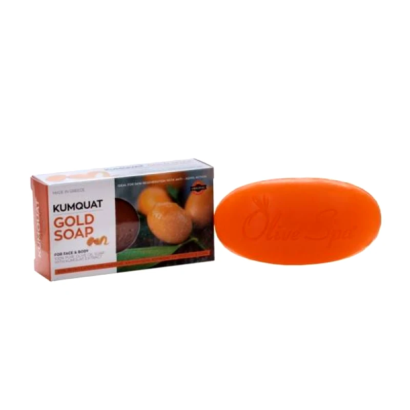 Olive Spa Olive Spa Χρυσό σαπούνι Κουμ κουάτ 90gr