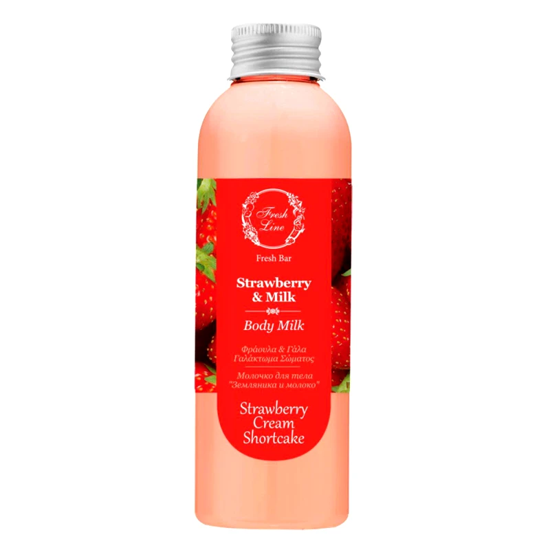 Fresh Line Fresh Line ΦΡΑΟΥΛΑ &amp; ΓΑΛΑ Γαλάκτωμα Σώματος 200ml