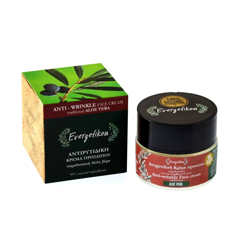 Evergetikon Evergetikon Αντιρυτιδική Κρέμα προσώπου παραδοσιακή Αλόη βέρα