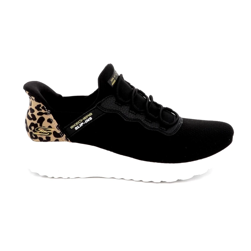 SKECHERS Γυναικείο Αθλητικό Παπούτσι Skechers Bobs Squad Chaos - Seize the Hour Χρώματος Μαύρο 117499-BLK