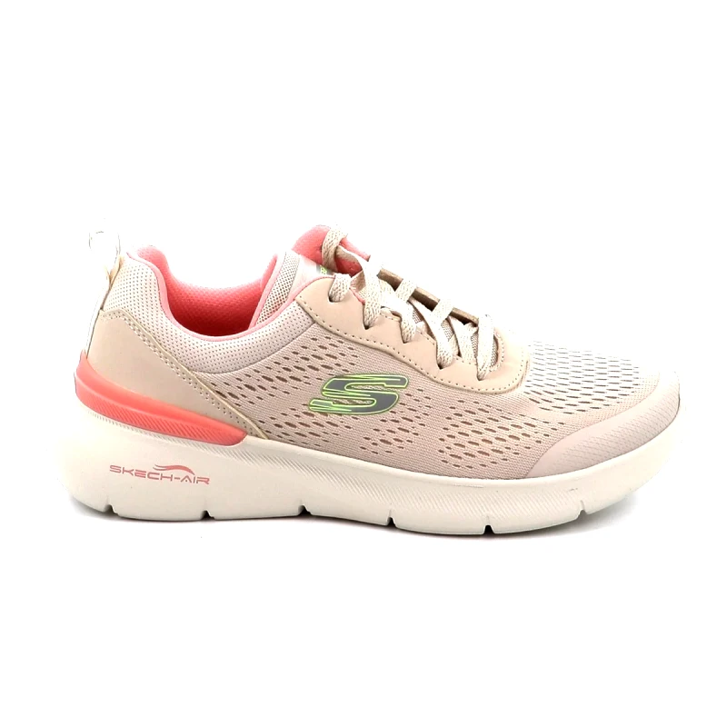 SKECHERS Γυναικείο Αθλητικό Παπούτσι Skechers Skech Air Dynamight 2.0 New Heights Χρώματος Μπεζ 150370-NTPK