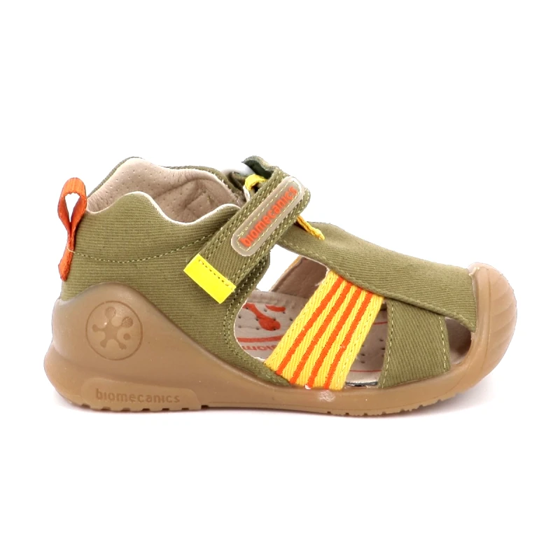 BIOMECANICS Παιδικό Κλειστό Πέδιλο για Αγόρι Biomecanics Ανατομικό Χρώματος Χακί 252175-B801