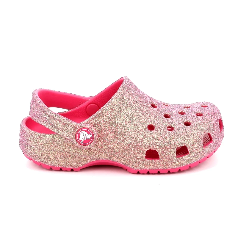 CROCS Παιδικό Σαμπό για Κορίτσι Crocs Classic Iridescent Glitter Cgk Ανατομικό Χρώματος Φούξια 210986-6ZQ