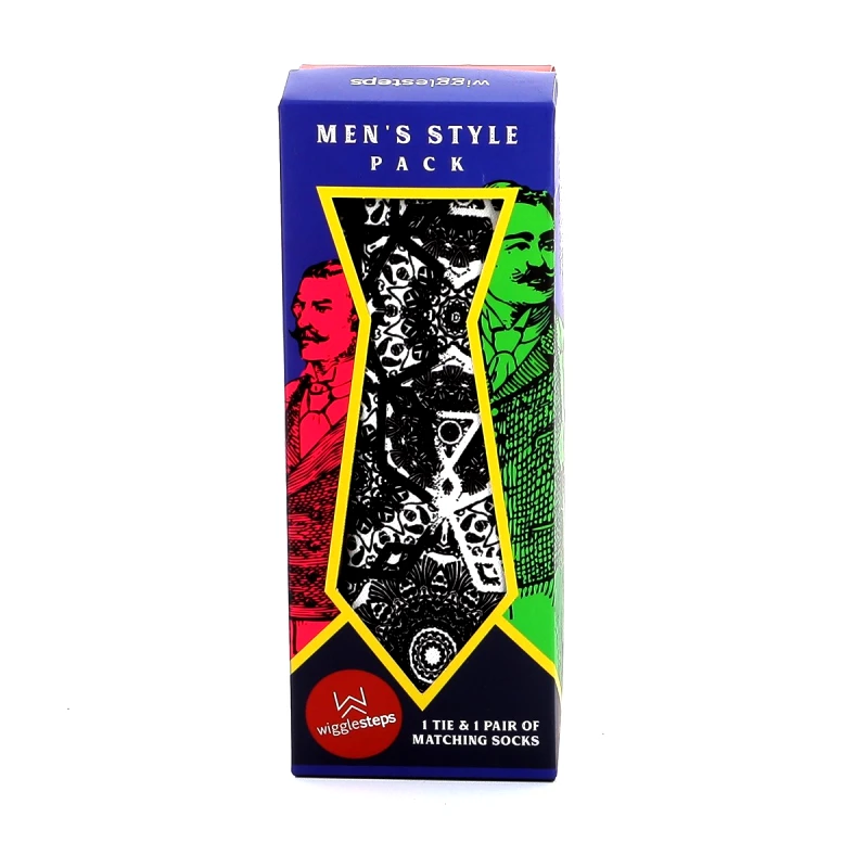 WIGGLESTEPS Σετ Ανδρικές Κάλτσες & Γραβάτα Wigglesteps Πολύχρωμες 21TSB04