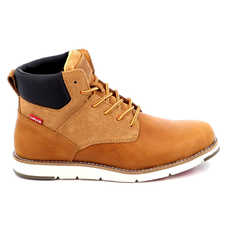 LEVIS Ανδρικό Μποτάκι Levi's Jax Plus Χρώματος Καφέ Κίτρινο 232198-1700-74
