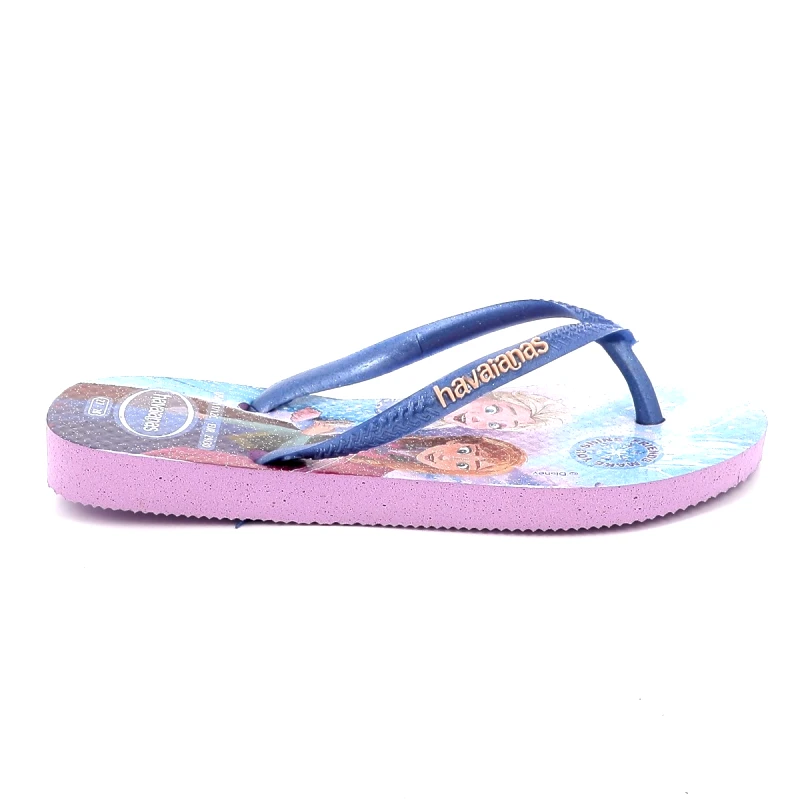 HAVAIANAS Παιδική Σαγιονάρα για Κορίτσι Havaianas Kids Disney Princess Slim Χρώματος Μωβ 4123328-0397