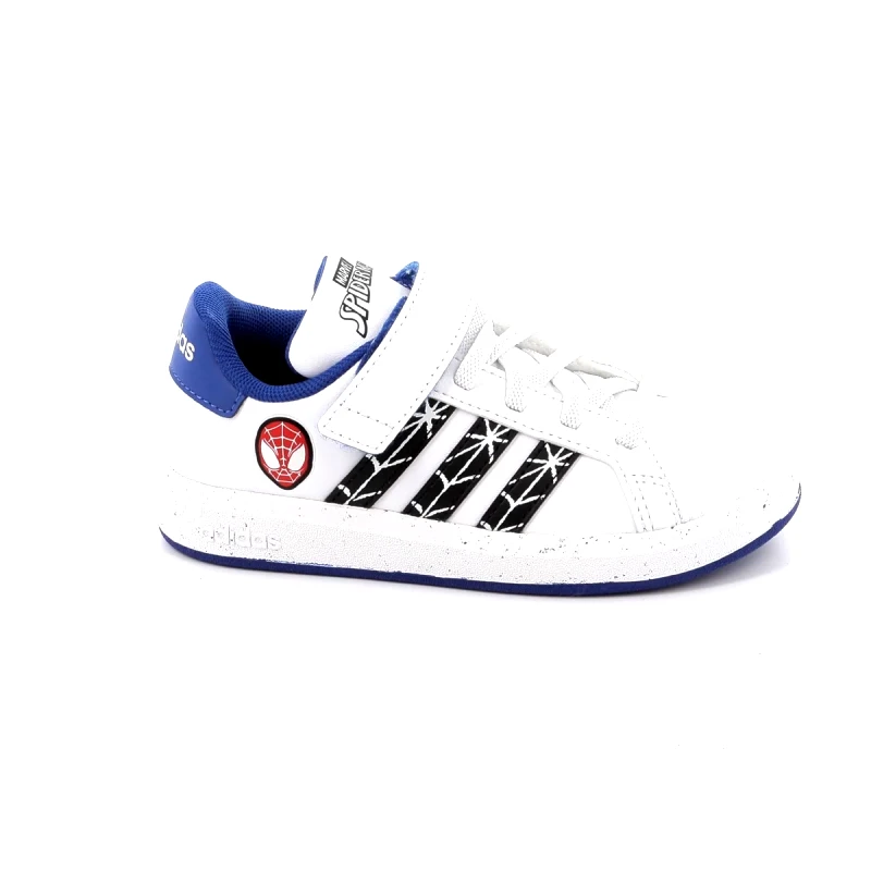 ADIDAS Παιδικό Αθλητικό Παπούτσι για Αγόρι Adidas Grand Court Spiderman El Χρώματος Λευκό IF0925