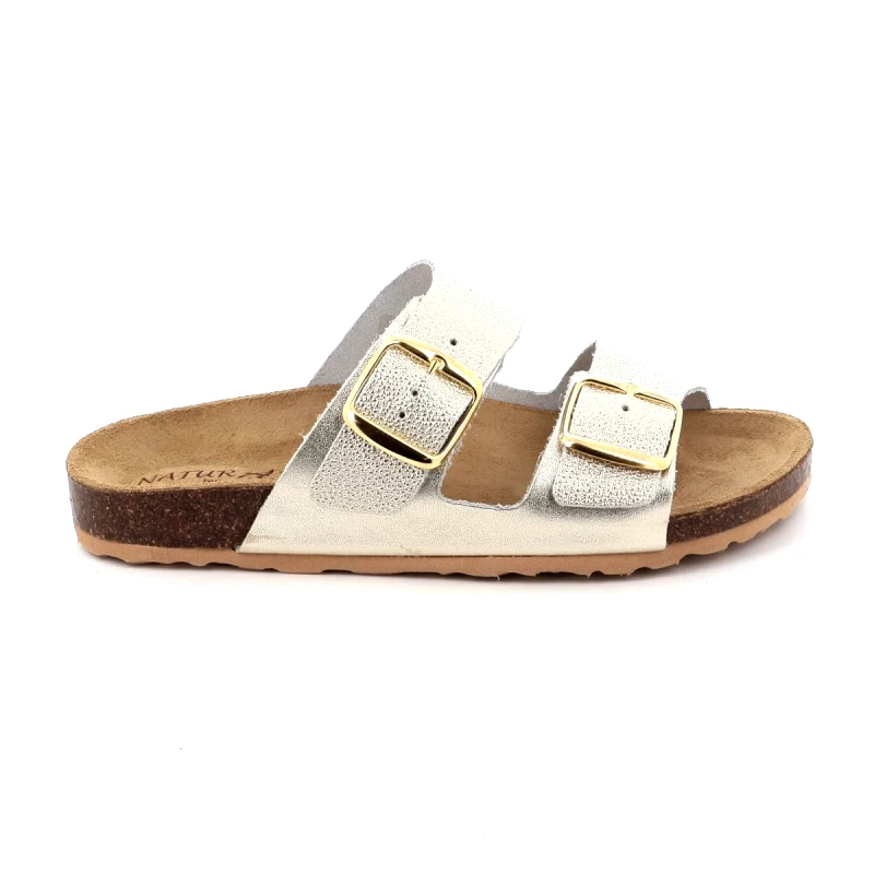 NATUR A.B. Γυναικεία Comfort Παντόφλα Natur A. B.Χρώματος Χρυσό 580-24016-2
