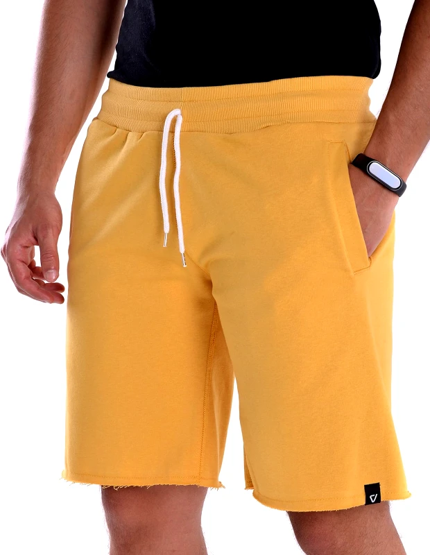 Vactive Ανδρική βερμούδα Vactive Basic σε μουσταρδί χρώμα
