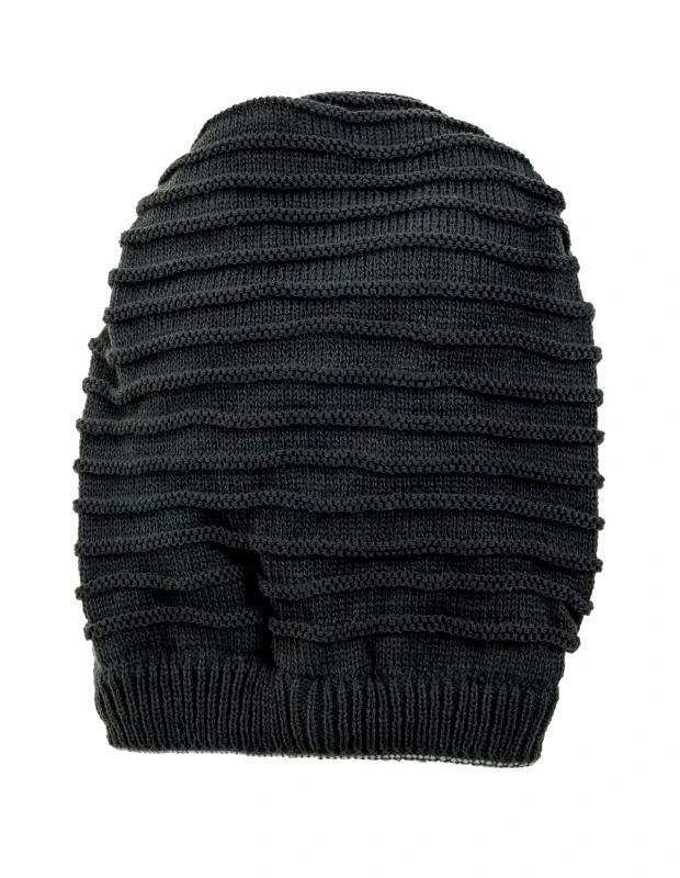 Vactive Σκουφί μακρύ πλεκτό σε γκρι χρώμα