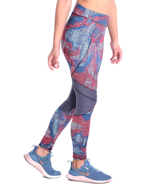 SIXTY DEGREES Γυναικείο κολάν push up σε ethnic style