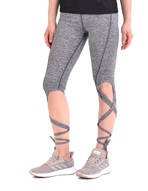 Vactive Γυναικείο κολάν yoga σε γκρι χρώμα