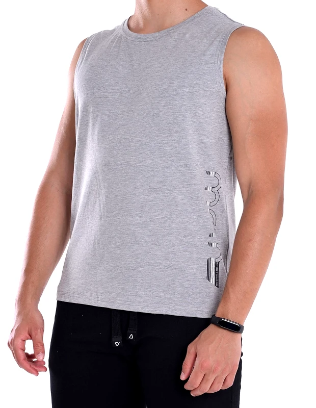 Vactive Ανδρικό αμάνικο t-shirt σε γκρι χρώμα
