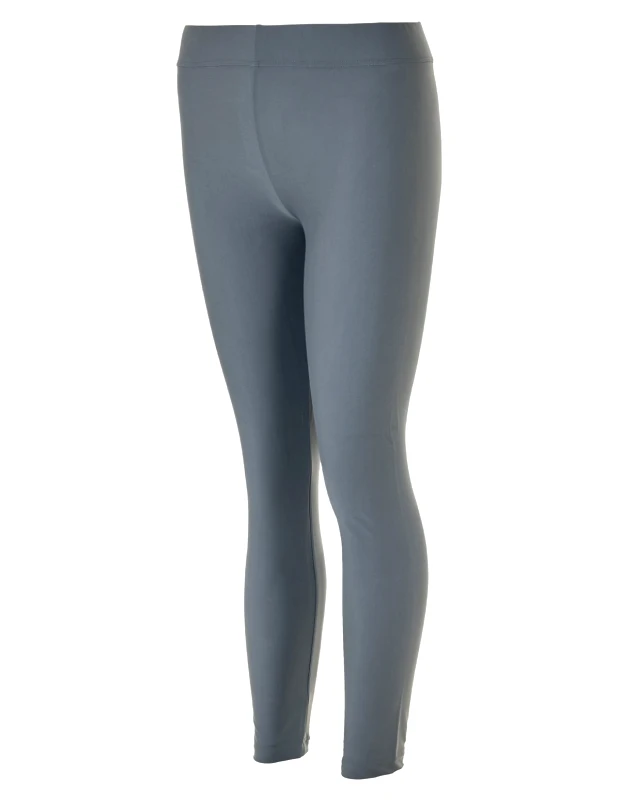 SIXTY DEGREES Γυναικείο αθλητικό κολάν ματ metallic σε γκρι χρώμα