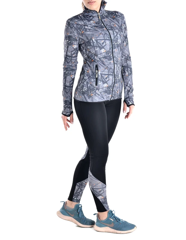 Vactive Γυναικείο σετ ζακέτα και κολάν με σχέδιο