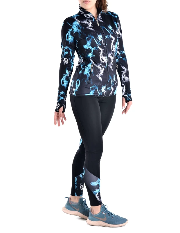 Vactive Γυναικείο σετ ζακέτα και κολάν με σχέδιο