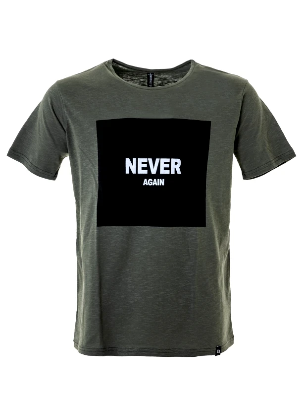 Vactive T-shirt με στάμπα σε χακί χρώμα