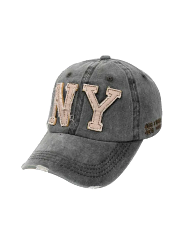 Vactive Καπέλο Jockey πετροπλυμένο NY σε χακί χρώμα