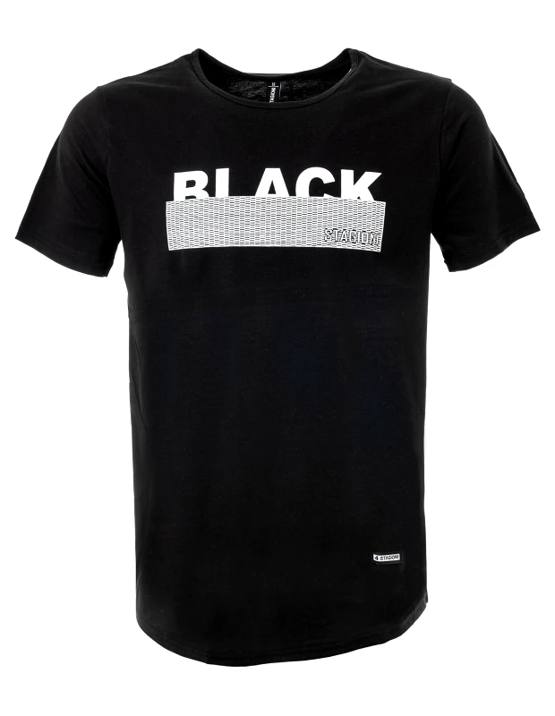 Vactive Ανδρικό t-shirt με στάμπα σε μαύρο χρώμα