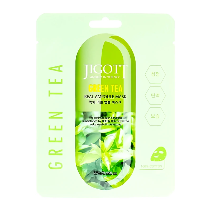 Jigott Jigott Green Tea Real Ampoule Mask 27ml