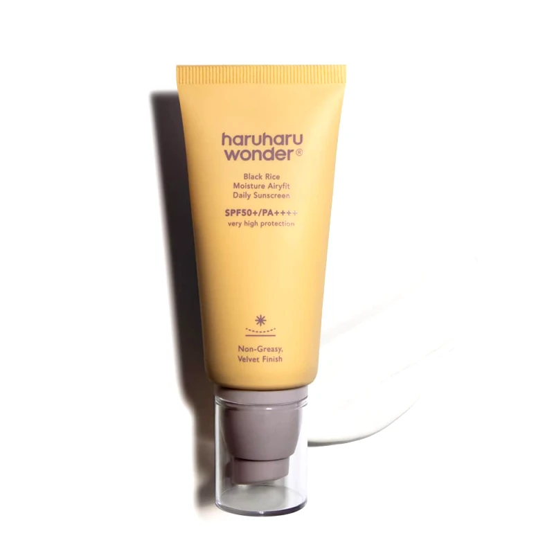 Haruharu Haruharu wonder Black Rice Moisture Airyfit Daily Sunscreen Unscented Ενυδατικό Αντηλιακό με μαύρο ρύζι 50ml