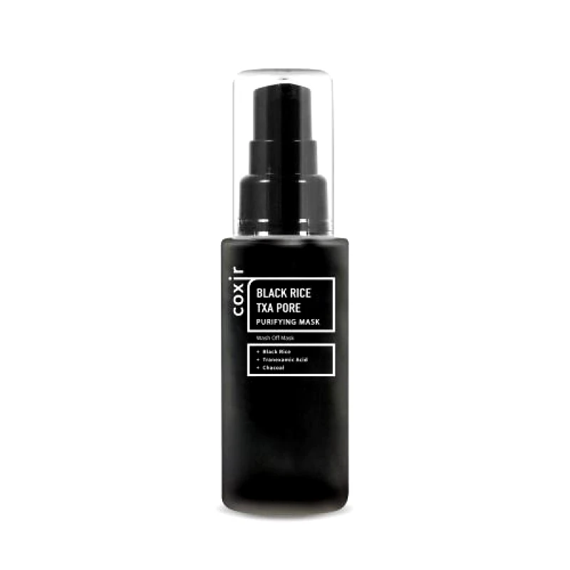 Coxir Coxir Black Rice TXA Pore Mask Μάσκα καθαρισμού πόρων με Ενεργό άνθρακα 50ml