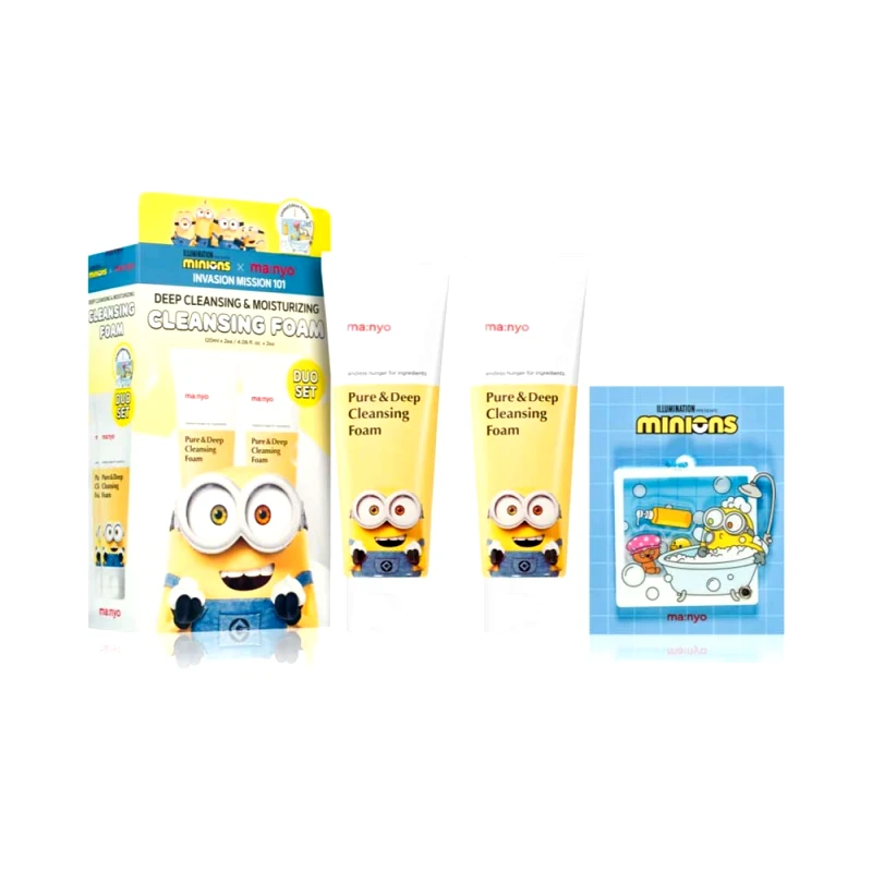 Ma:nyo Ma:nyo Factory Pure & Deep Cleansing Foam Minions Duo Set 2x 120ml