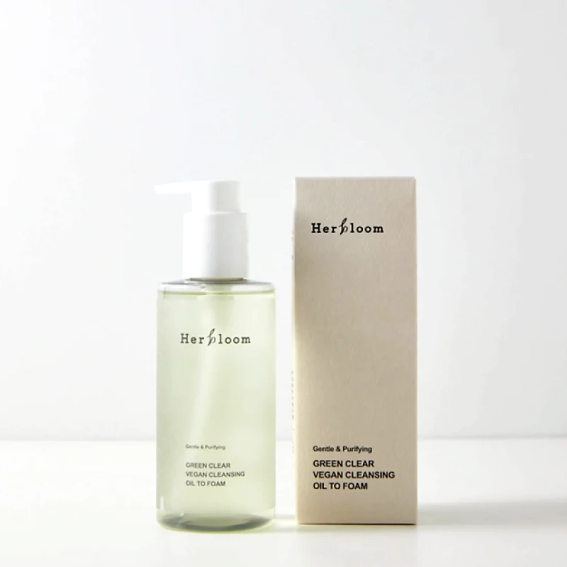Herbloom Herbloom Green Clear Vegan Cleansing Oil to Foam Καθαριστικό προσώπου 3σε1 200ml