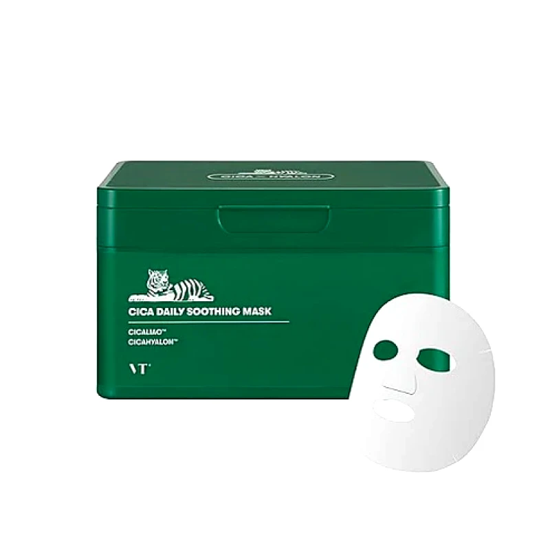 VT Cosmetics VT Cosmetics Cica Daily Soothing Mask Ενυδατικές μάσκες καθημερινής χρήσης 30τεμ