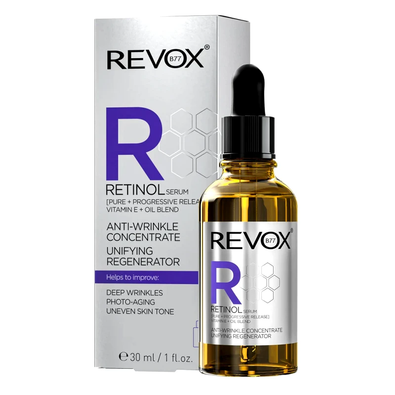 Revox B77 Revox B77 Retinol Serum Unifying Regenerator Αντιρυτιδικός Ορός Προσώπου με Ρετινόλη 30ml