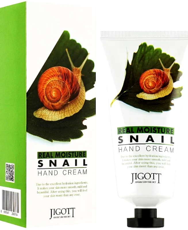Jigott Jigott Real Moisture Snail Hand Cream Κρέμα χεριών με εκχύλισμα βλέννας σαλιγκαριού 100ml