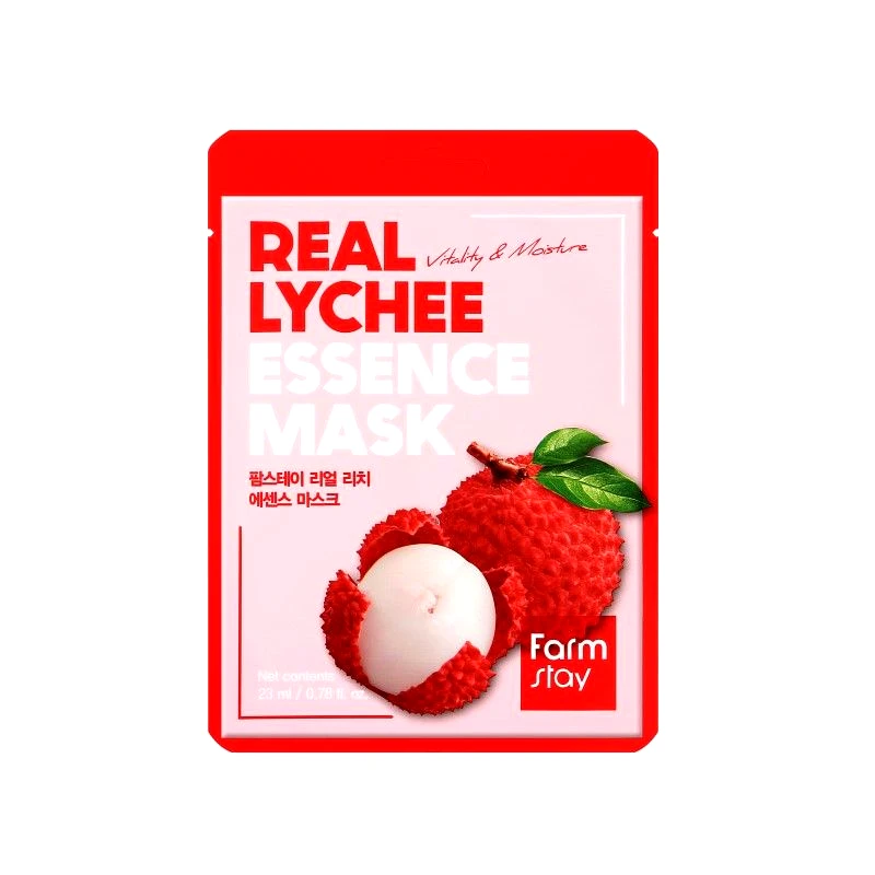 Farmstay Farmstay Real Lychee Essence Mask Μάσκα Προσώπου 23ml