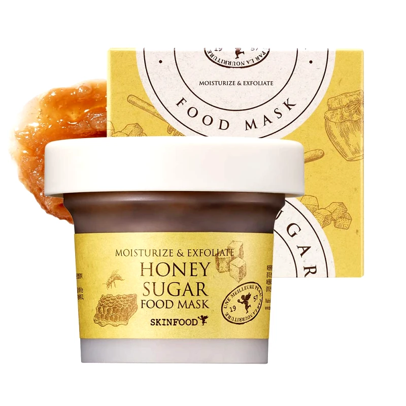 SKINFOOD SKINFOOD Mask Honey Sugar μάσκα ενυδάτωσης και απολέπισης 120g