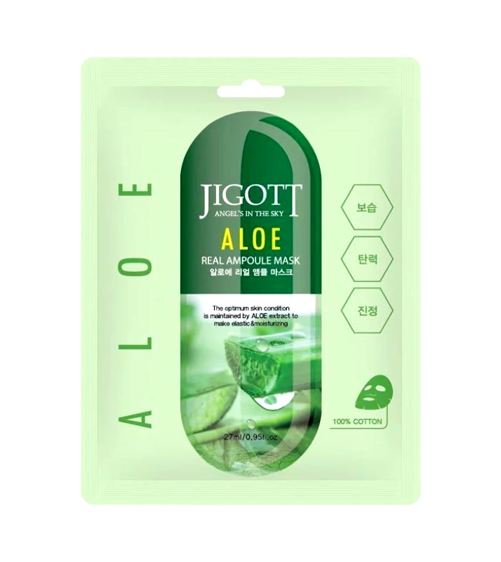 Jigott Jigott Aloe Real Ampoule Mask 27ml