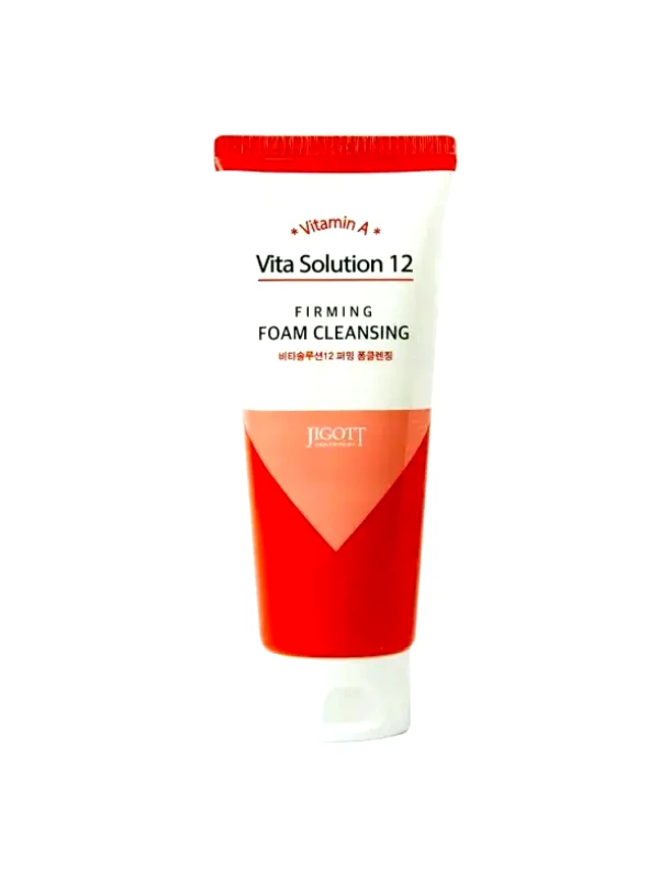 Jigott Jigott Vita Solution 12 Firming Foam Cleansing Αφρός καθαρισμού για σύσφιξη του δέρματος με βιταμίνη Α 180ml