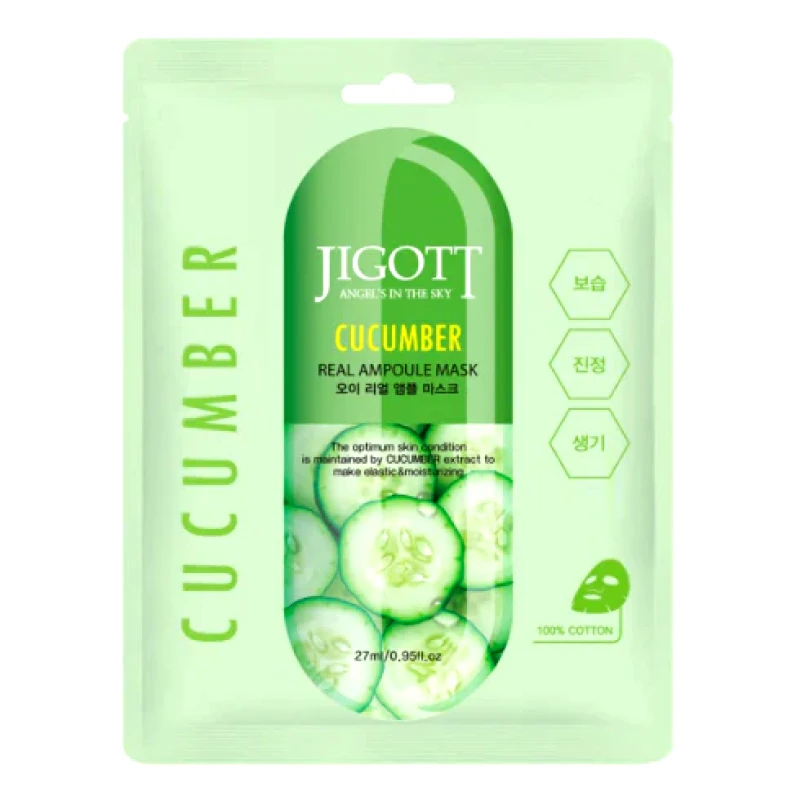 Jigott Jigott Cucumber Real Ampoule Mask 27ml