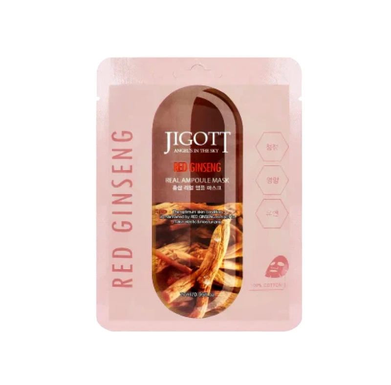 Jigott Jigott Red Ginseng Real Ampoule Mask 27ml