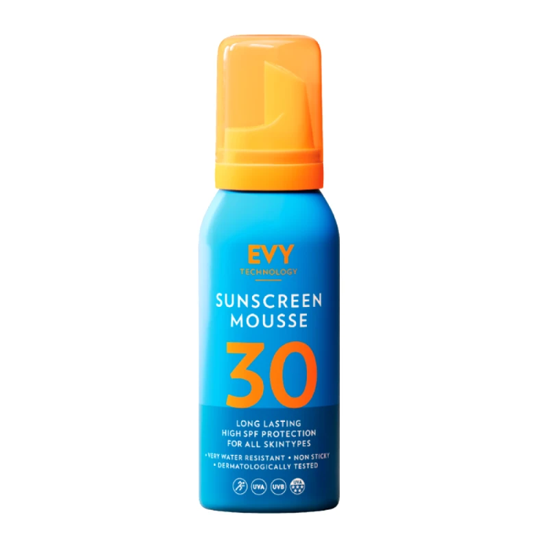 EVY Technoology EVY Technoology Sunscreen Mousse Αντηλιακή Μους Μακράς Διαρκείας Για Πρόσωπο Και Σώμα SPF30 100ml