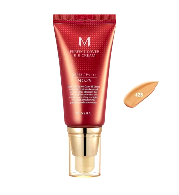 Missha Missha M Perfect Cover ΒΒ Cream No. 25 Warm Beige SPF 42 PA 50ml