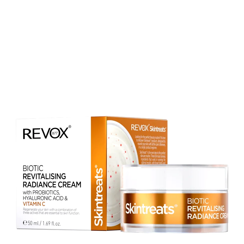 Revox B77 Revox B77 Skintreats Biotic Revitalising Radiance Cream Κρέμα προσώπου με υαλουρονικό οξύ και βιταμίνη C 50ml
