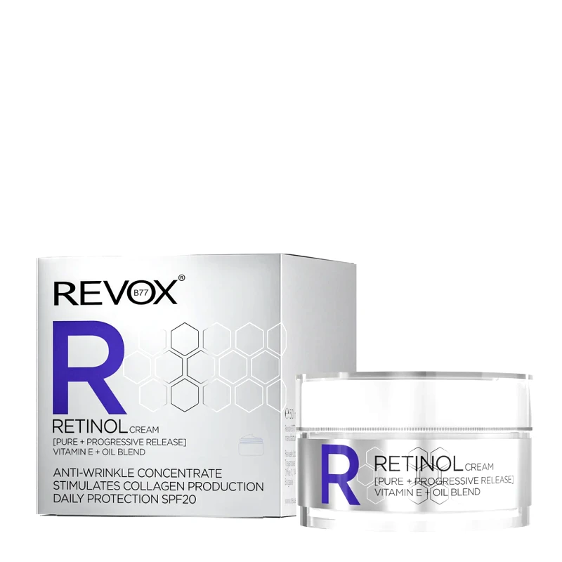 Revox B77 Revox B77 Retinol Cream Daily Protection SPF20 Αντιρυτιδική Κρέμα για Ανάπλαση με Ρετινόλη & Κολλαγόνο 50ml