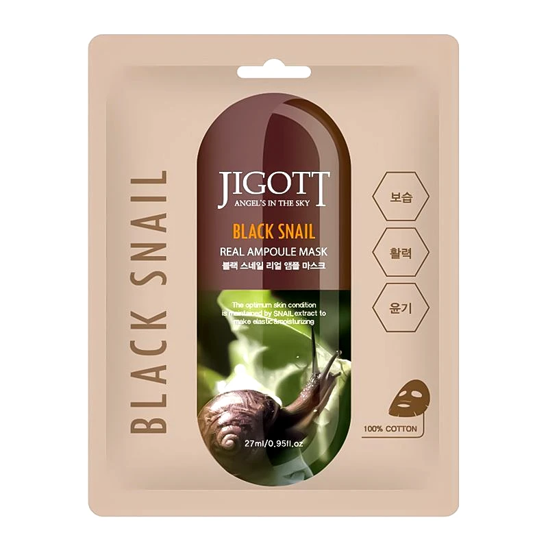 Jigott Jigott Black Snail Real Ampoule Mask 27ml