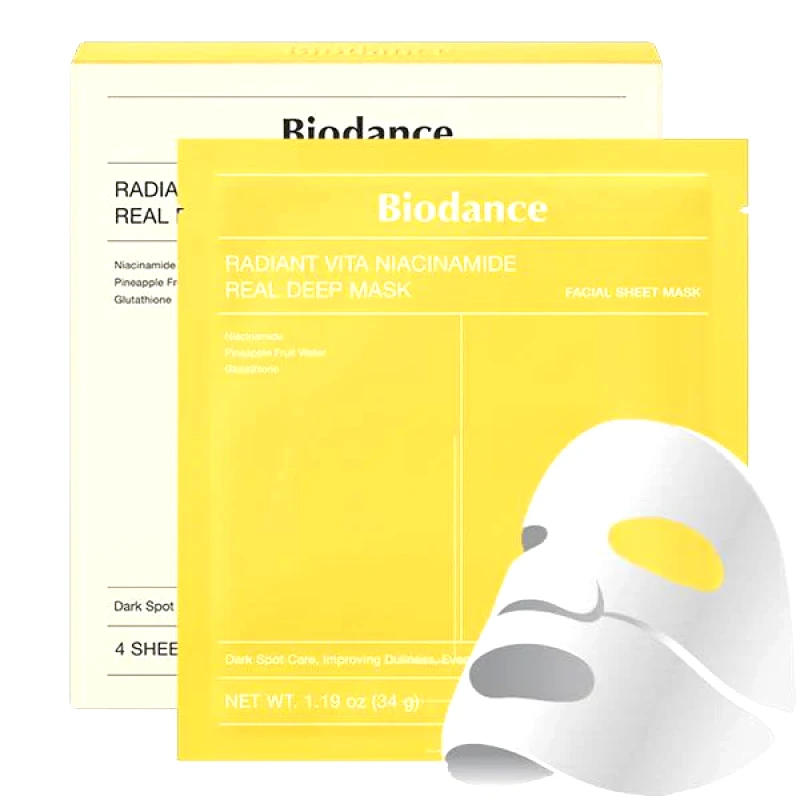 Biodance Biodance Radiant Vita-Niacinamide Real Deep Mask 34gr (4pcs)